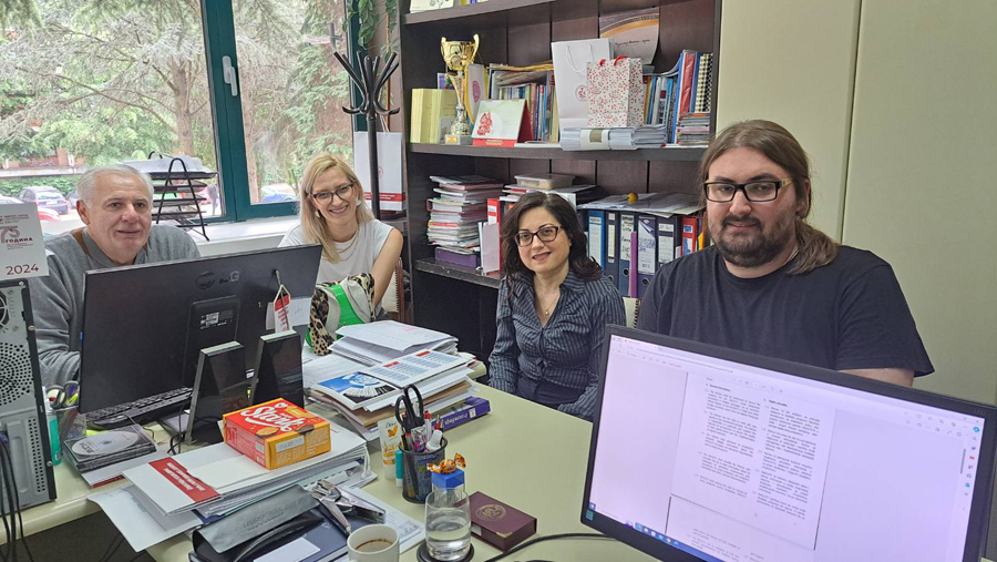 Professor Mariarosaria Falanga from the University of Salerno at the Faculty of Technical Sciences Čačak within the framework of the Erasmus+ program